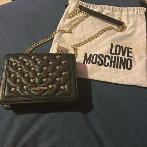 Love Moschino quilted studded crossbody